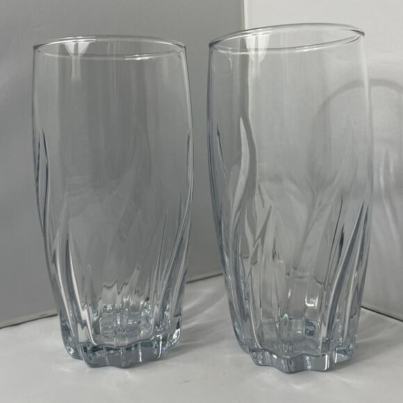 2 Anchor‎ Hocking Central Park Iced Tea Drinking Glasses Blue - Picture 4 of 8